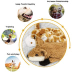 Conjunto 5 Peluches Crinkle sem Enchimento – Brinquedos Squeaky em Formato Animal