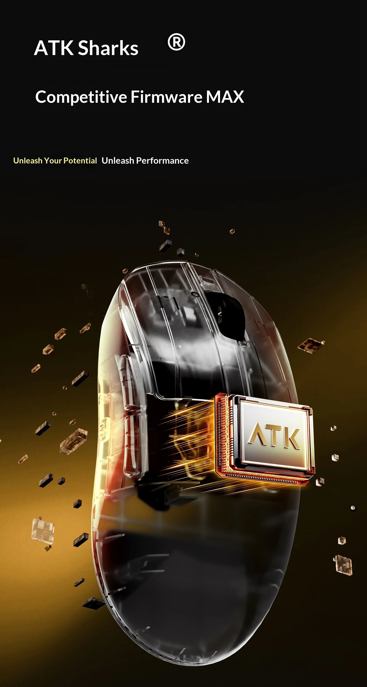 ATK DragonFly A9 Air Ultimate Wireless Gaming Mouse PAW3950 Ultra 42000DPI 750IPS 8KHz RGB Ergonomic Design for Windows MacOs