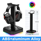 Suporte RGB para Headphones com 2 Portas USB — Hanger Gaming de Secretária