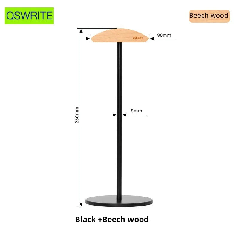 Walnut wood headphone holder minimalist earphone storage rack Solid wood headphone hanger earphone holder