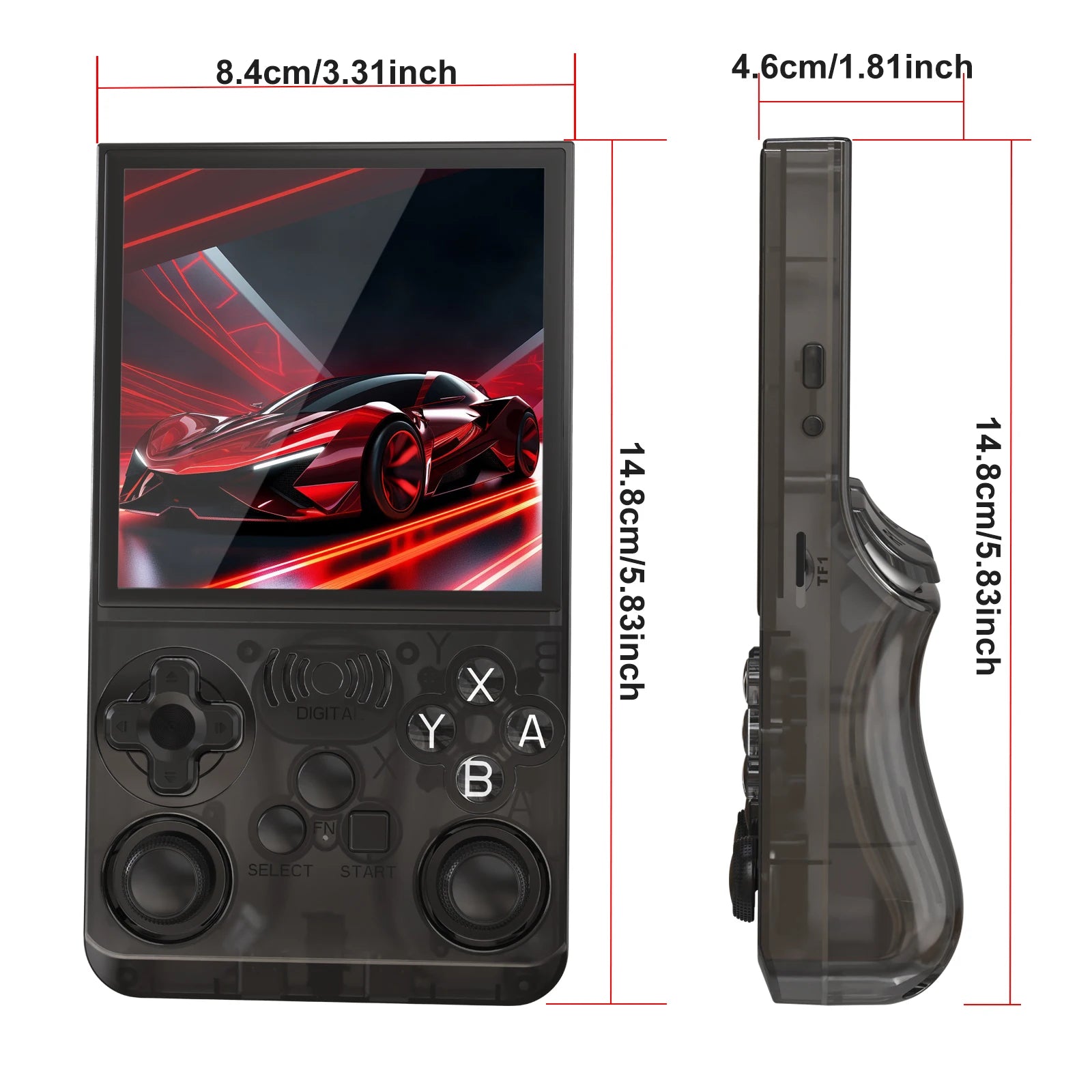 GAMINJA ANS13 Retro Handheld Video Game Console 15000+ Games Built-in Linux 4.0 Inch IPS Screen Portable Pocket Gaming Console