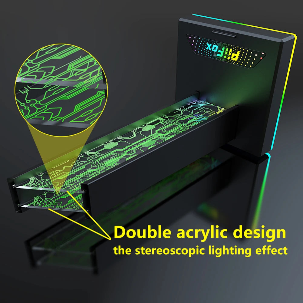 Suporte RGB para Headphones com 2 Portas USB — Hanger Gaming de Secretária