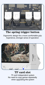 New ultra retro R36 handheld game console, 4.0-inch portable game console, Linux system, 128GB portable video game console.