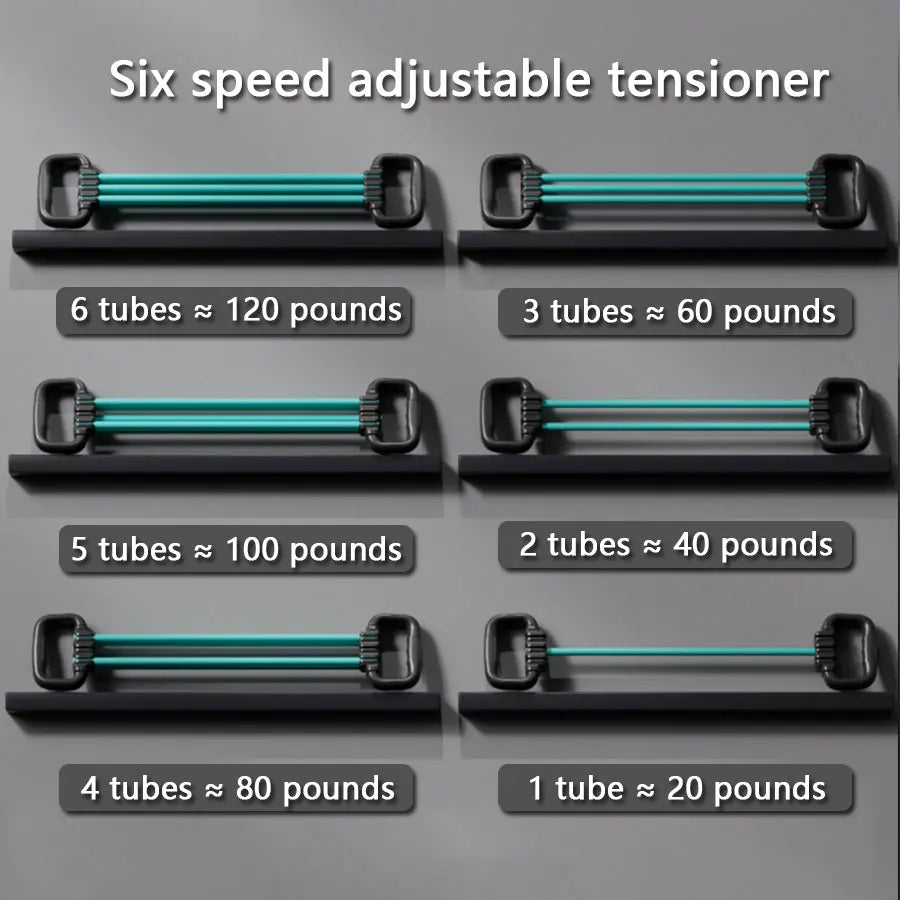 Treinador Ajustável de Ombros, Costas e Peito com Corda Elástica de Alta Resistência