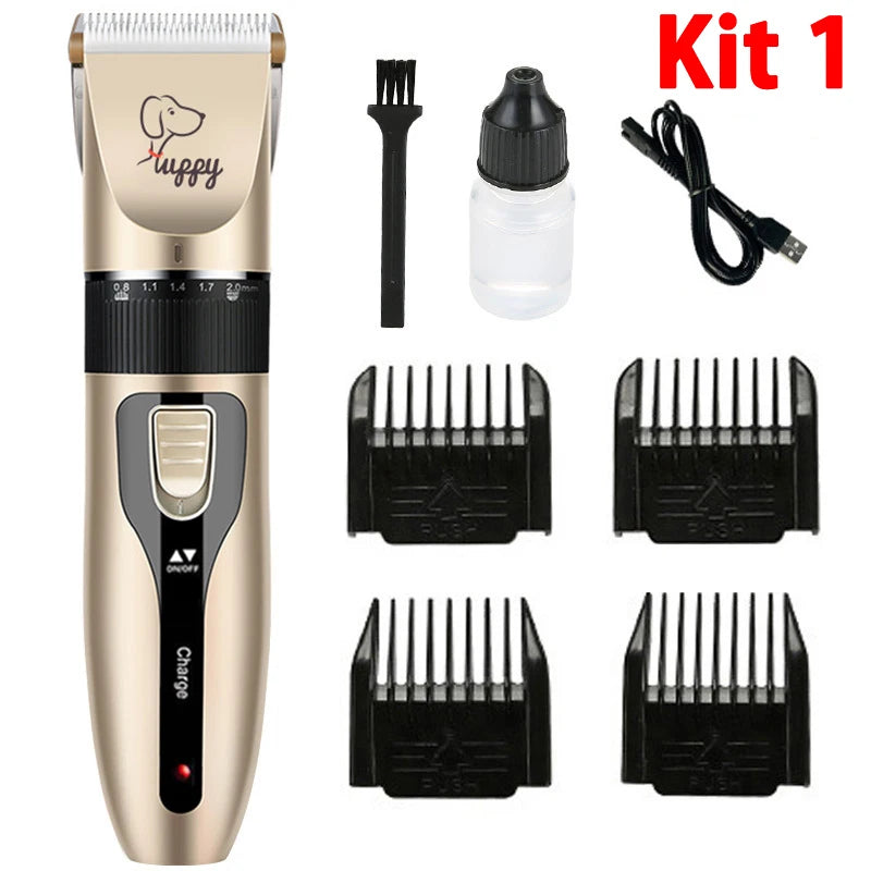 Electric Pet Clipper Grooming Kit For Dogs Reachable Trimmer Haircut Cat Hair Cutting Remover Professional Machine Set