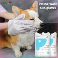 Pet no-wash hair cleaning gloves dog bath deodorization disposable cat cleaning wipes 8 pieces per pack of pet products for cat