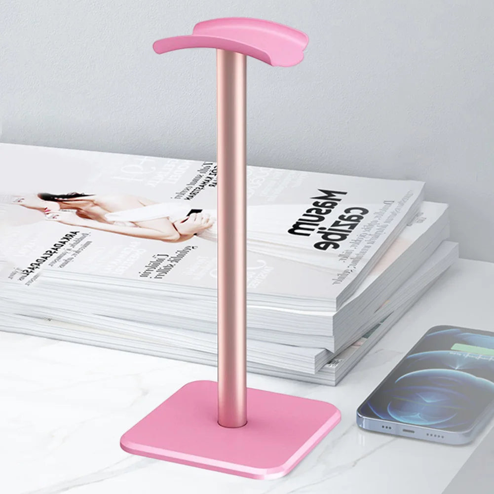 Aluminum Alloy Headphone Stand Holder Space Saving Gaming Headset Stand Rack Desktop Organizer Display Earphone Hanger Bracket