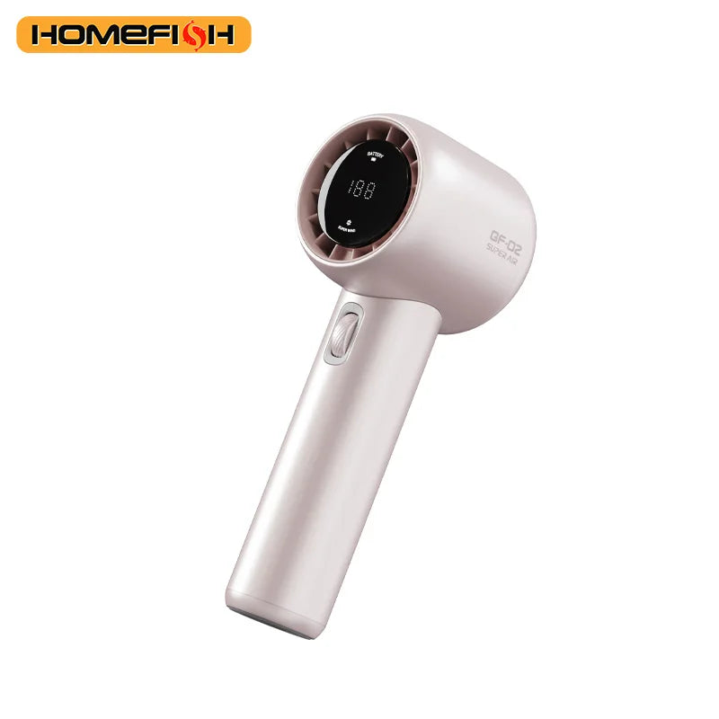 HOMEFISH GF02 199 Gears High-Speed ​​Portable Fan USB Rechargeable Fans 3500mAh Electric Fan Mini Air Conditioner