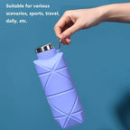 700ML Soft Water Bottle Flask Bucket Running Flask Gourde Running Silicone Water Bottle Soft Flask YDSH05
