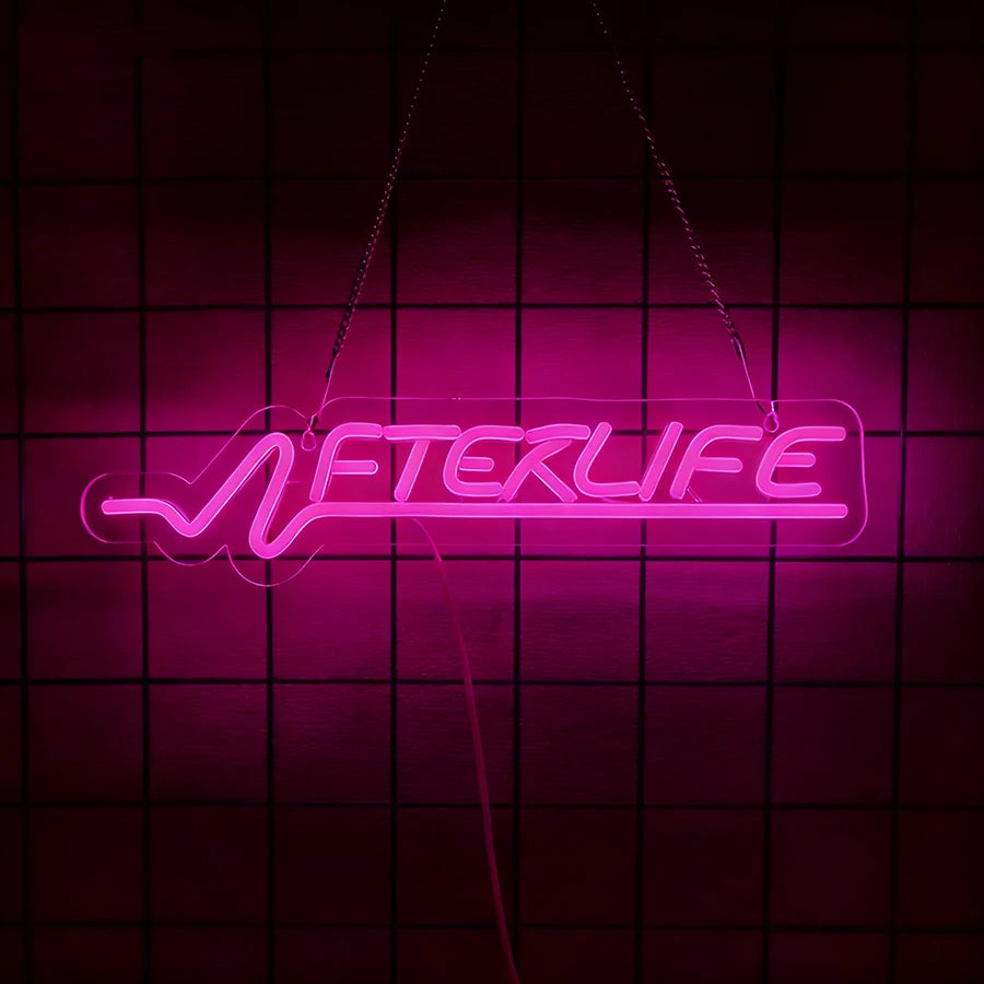 Cyberpunk Neon Sign, LED Game Sign for Wall Decoration, Shooting Games Neon Light for Game Room, Man Cave Room Decoration