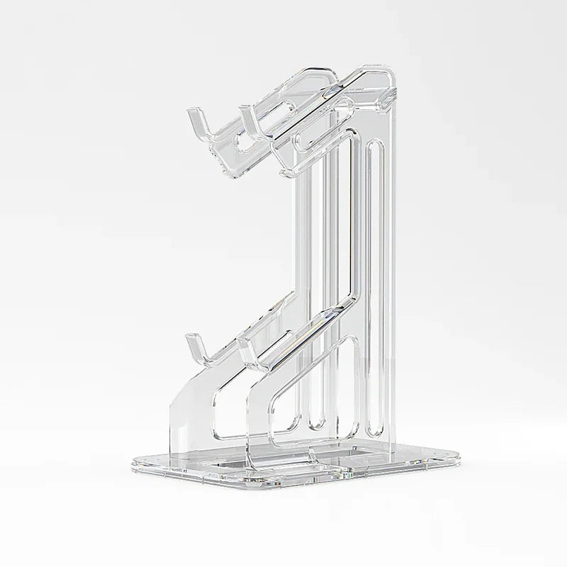 RGB Dual Game Controller Holder Acrylic Gamepad Handle Bracket Display For Switch Pro/PS5/Xbox Series X/PS4 Joystick Rack Stand