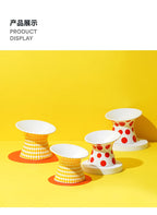 Ceramic Cat and Dog Bowls, Anti-Tip Pet Food Dishes Elevated base design protects cats' necks, suitable for small dogs and cats
