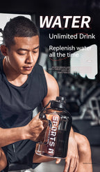 1.7L/2.7L/4L/5L Sports Water Bottle Gym Cycling Cup Portable Large Capacity Water Bottle For Fitness Camping Men Water Kellte