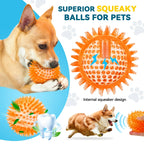 Conjunto 3/6 Bolas Squeaky para Cães – Brinquedos Flutuantes de Limpeza Dentária