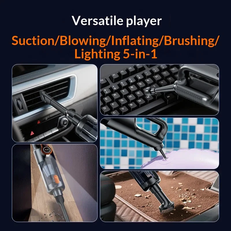 Cordless car vacuum cleaner, one-button dust removal, high-power portable vacuum cleaner, large suction mini vacuum cleaner.