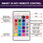 1-10PCS Smart RGBW LED Bulb Spotlight E27 E14 B22 GU10 6W 10W with infrared remote control suitable for colorful home lighting.