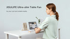 Ventoinha JISULIFE de Mesa — USB, 4 Velocidades, Ultra Silenciosa e Portátil