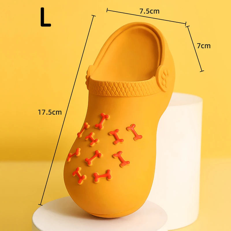 Dog Squeaky Latex Slipper Durable Chew Toy Teeth Cleaning Training Indoor Outdoor Play Small Medium Large Dogs Pet Supplies