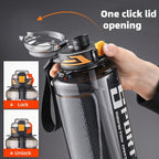 1000ml/1500ml Large Capacity Sports Water Bottle Plastic Cooling Bottle Outdoor Cycling Hiking Drinkware Travel Drinkware