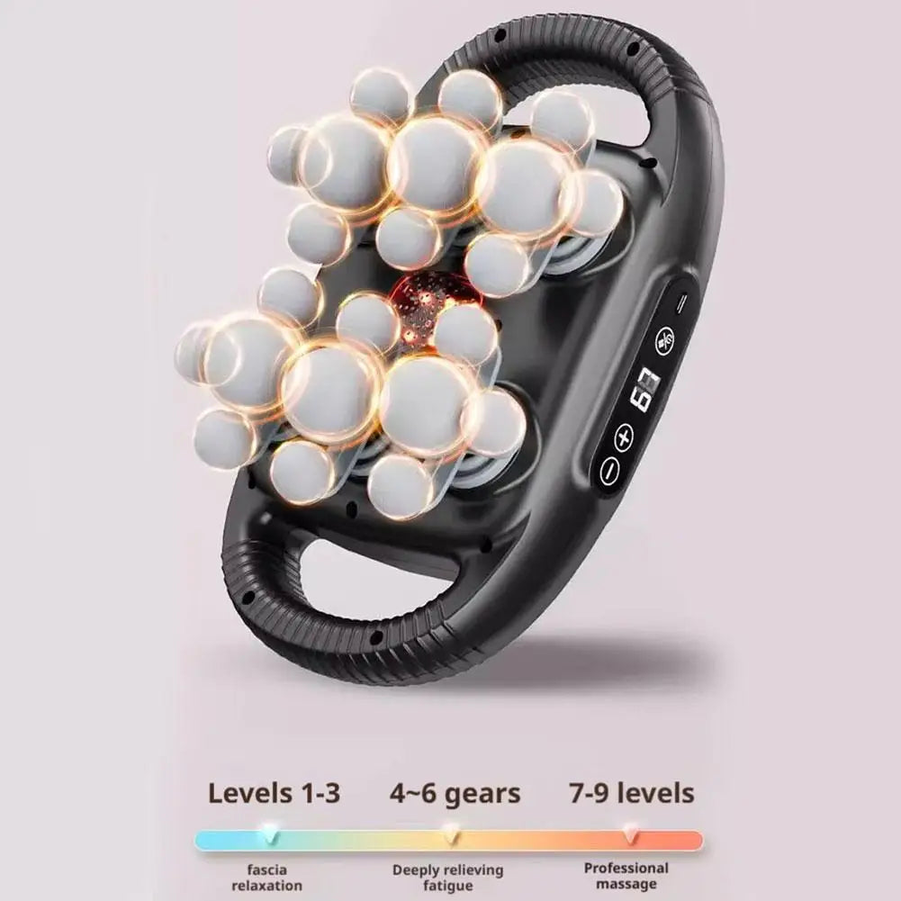 22 Head Fascia Gun High Frequency Vibration Massage Gun 9 Speed ​​Levels Deep Muscle Relaxation for Back Neck Shoulder