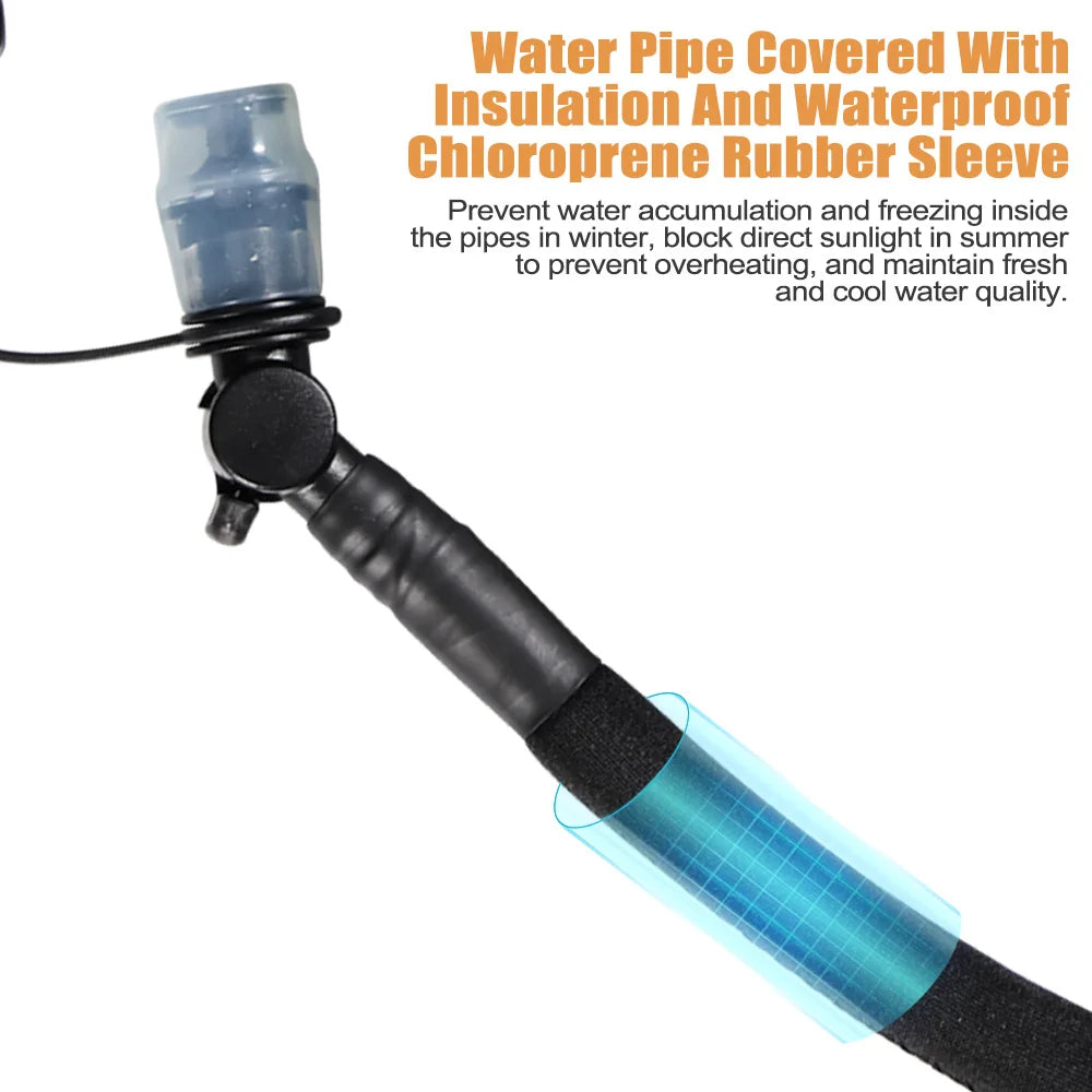 NEWBOLER TPU Detachable Drinking Tube Water Bag Large Capacity Outdoor Drinking Bag Mountaineering Running Reservoir Bag 2L/3L