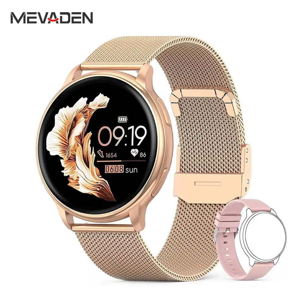 MEVADEN Bluetooth Call Smart Watch Women's Custom Dial Watches Men's Sport Fitness Tracker Heart Rate Smartwatch For Android IOS Y22