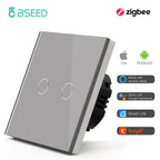 BSEED Zigbee Touch Switch — 1/2/3 Gang Smart Tuya Sem Neutro