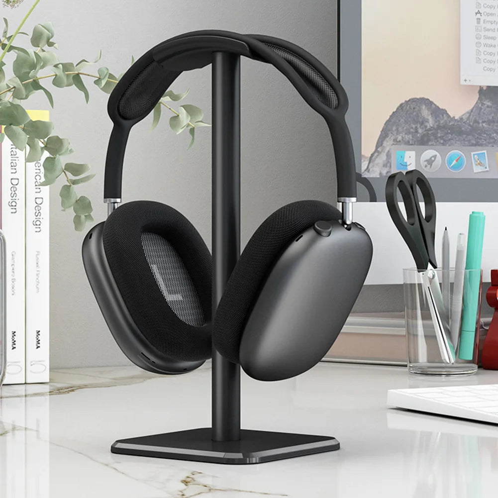 Aluminum Alloy Headphone Stand Holder Space Saving Gaming Headset Stand Rack Desktop Organizer Display Earphone Hanger Bracket