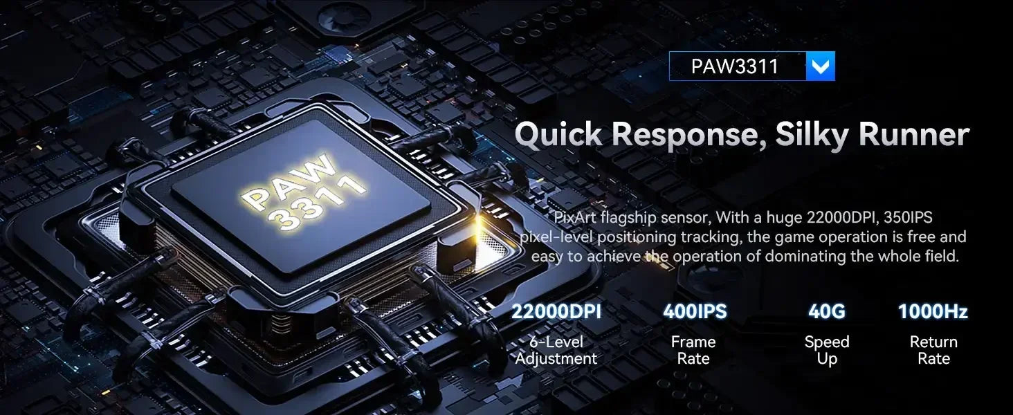 Hot Sale ATTACK SHARK X11 Wireless Gamer Mouse with Charging Dock PixArt PAW3311 Gaming Sensor 22000 DPI, BT/2.4G Wireless Mouse