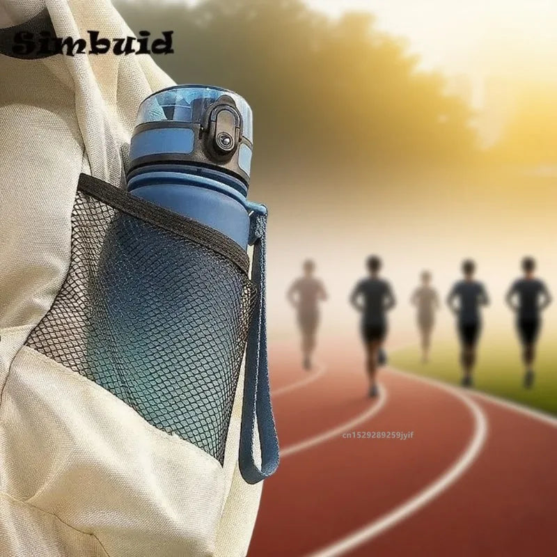 500ML/1000ML Large Capacity Sports Water Bottle Leak-Proof Motivational Portable Reusable Plastic Cups Outdoor Travel Gym Jugs