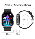 Smartwatch Saúde 2026 – Laser Inteligente, Diagnóstico Completo e Estilo Masculino