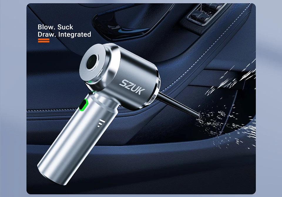 Aspirador Portátil szuk Sem Fios SZUK 180000PA para Carro e Casa