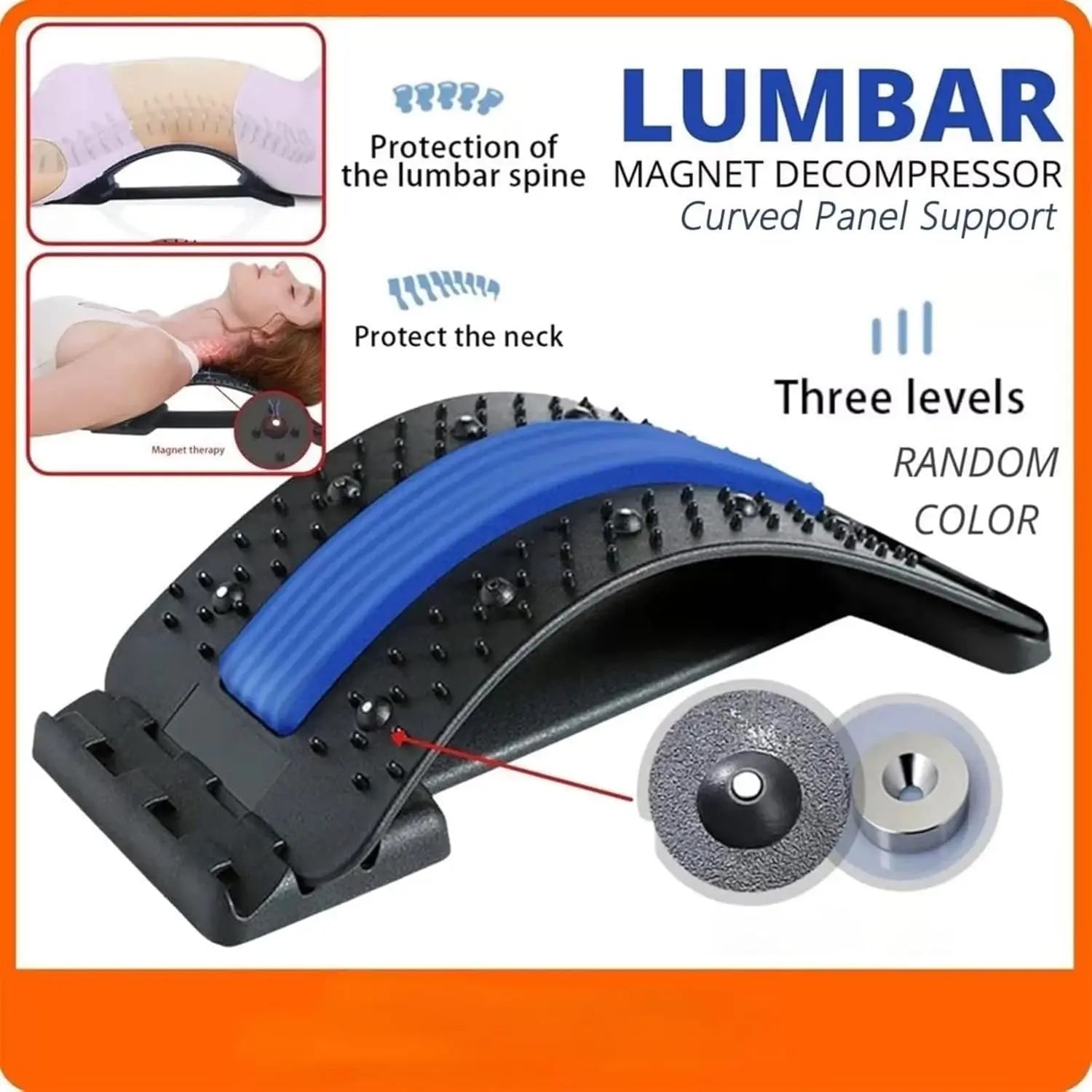 SpineFlex Pro – Suporte Lombar e Alongador de Coluna com Níveis Ajustáveis para Alívio Muscular e Relaxamento Diário