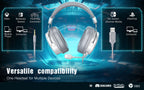FIFINE H9W — Headset Gaming 7.1 USB/3.5 mm com Mic Over‑Ear para PC/PS5