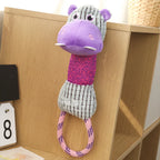 Dog Toy Animals Shape Bite Resistant Squeaky Toys Corduroy Dog Toys for Small Large Dogs Puppy Pets Training Accessories