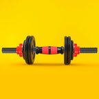 1 Pair 35cm Dumbbell Bar, Barbell Bars, Dumbbell Connecting Steel Tube with Standard Non-Slip Grip Surfaces and Spinlock Collars