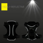 Arnês Tático Anti‑Puxões para Cães com Tiras Refletoras Noturnas Reforçadas