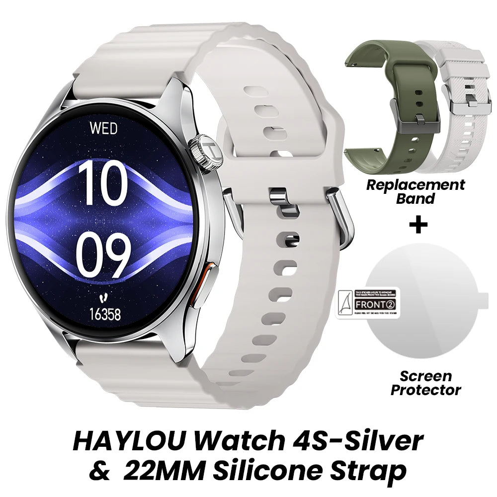 HAYLOU Watch 4S – AMOLED HD, GPS Avançado e Performance Desportiva