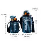 1000ml/1500ml Large Capacity Sports Water Bottle Plastic Cooling Bottle Outdoor Cycling Hiking Drinkware Travel Drinkware