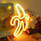 Banana USB Neon Sign LED Night Light for Bedroom, Wedding, Birthday Party, Game Room Wall Decor. Wall Decoration with USB & Battery Power.