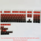 Line Gradient Side Shine Through Keycaps Cherry Profile PBT Custom Keycaps for 60% 65% 75% 96% 98% 100% Mechanical Keyboard