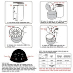 3000ML Pouring Cat Water Dispenser Smart Tilt Design Pet Water Fountain Separate Clean & Dirty Water For Cats and Small Dogs