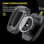 BINNUNE BW06 2.4GHz Wireless Gaming Headset with Mic for PS5 PS4 PC Mac Playstation Bluetooth Gaming Headphone with Microphone