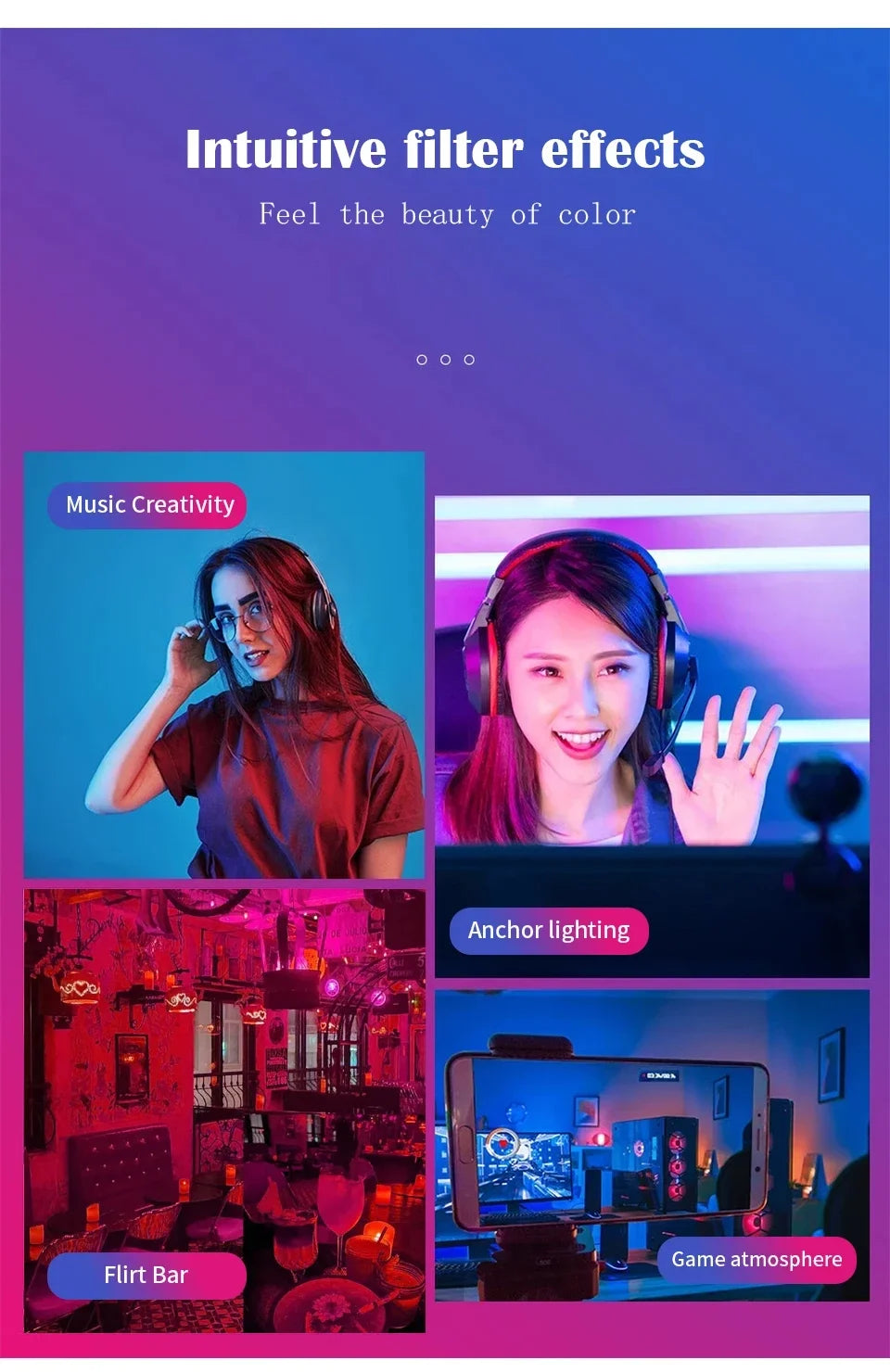 1-10PCS Smart RGBW LED Bulb Spotlight E27 E14 B22 GU10 6W 10W with infrared remote control suitable for colorful home lighting.