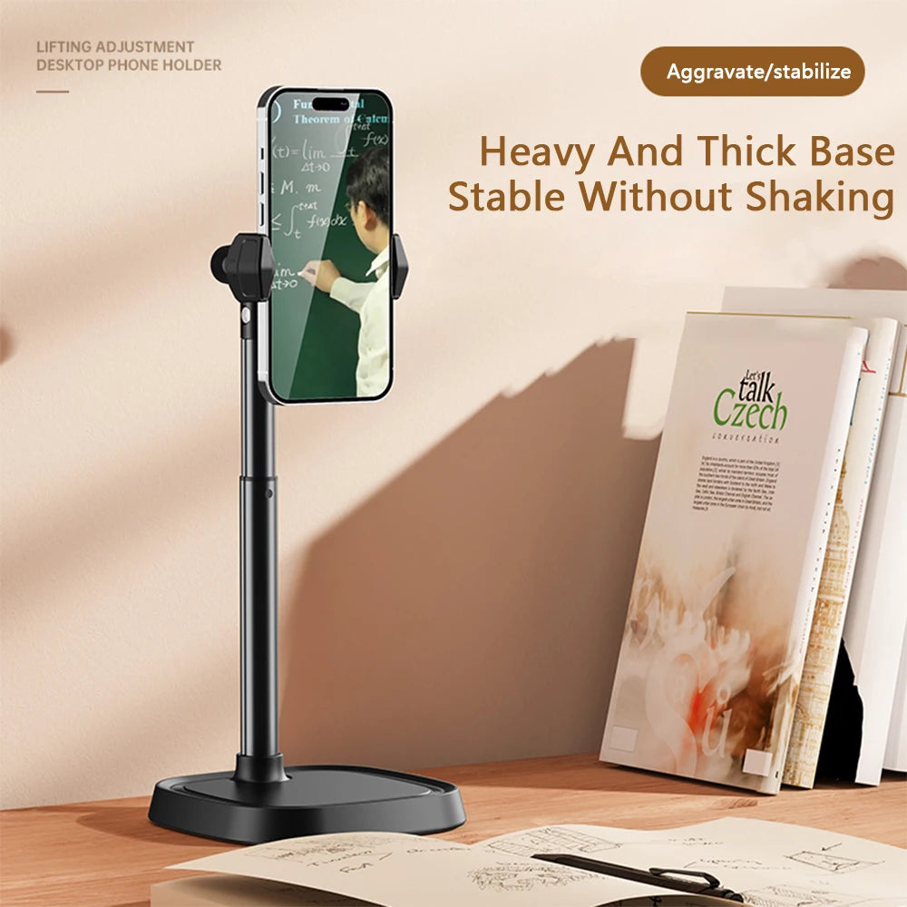 Adjustable retractable phone stand for iPhone, Xiaomi, Huawei, Redmi Live Broadcast Cell Phone Support Desk Stand, Phone Accessories