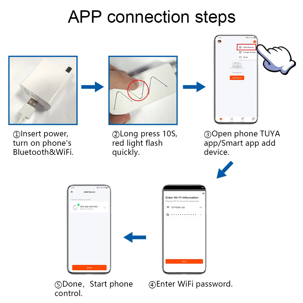 DIY Wall Design LED RGBIC Dynamic Atmosphere Light Night WIFI APP Voice Assistant Control TV Backlight Room Game Decoration