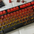 Line Gradient Side Shine Through Keycaps Cherry Profile PBT Custom Keycaps for 60% 65% 75% 96% 98% 100% Mechanical Keyboard