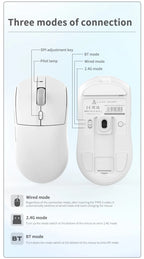 AJ139-V2-MC Tri-mode Wired/2.4GHz /BT Wireless Gaming Mouse with Magnetic Charging Base PAW3311 Gaming Chipset 12000DPI Max
