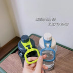 1 Liter Large Capacity Sports Water Bottle with Lifting Cup Lid BPA FREE Plastic Drinking Bottles Outdoor Cycling Hiking Gym Jug