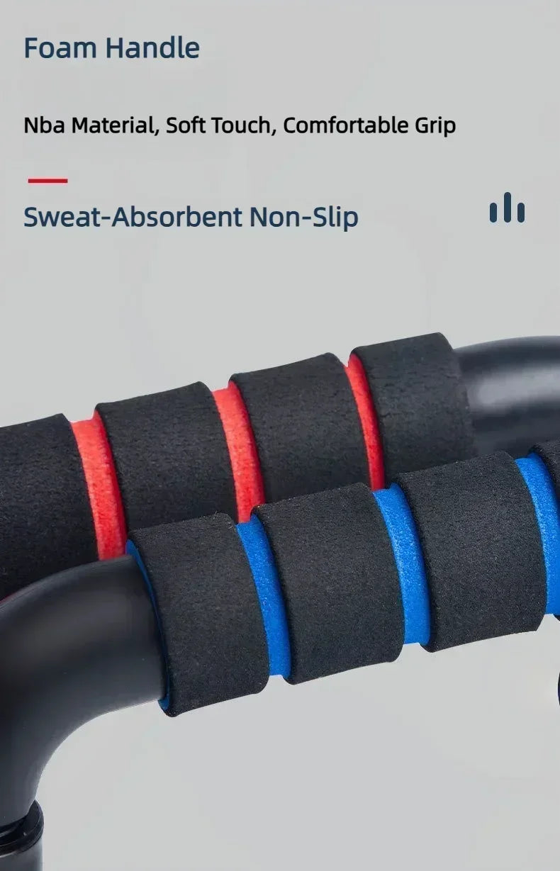 H‑Grip PushUp Pro – Barras de Flexão Antiderrapantes para Treino de Braços e Peito (2 pcs)